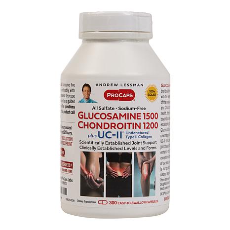 Glucosamine and Chondroitin with UC-II - 300 Capsules Glucosamine and Chondroitin with UC-II - 300 Capsules