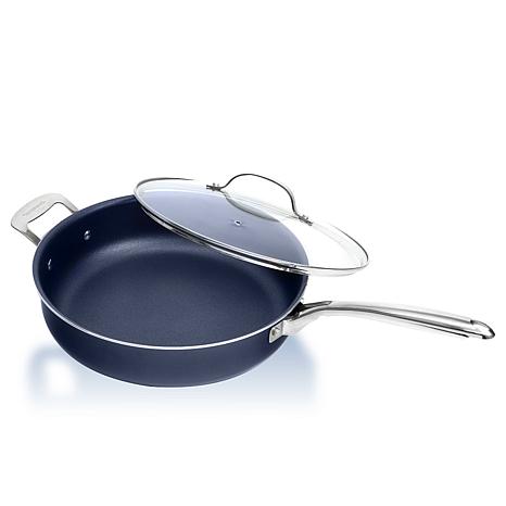 GraniteStone Blue Stainless Steel Nonstick Pots and Pans Set -10 Piece