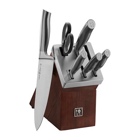 HSN sliced the price of this 7-piece self-sharpening knife block set