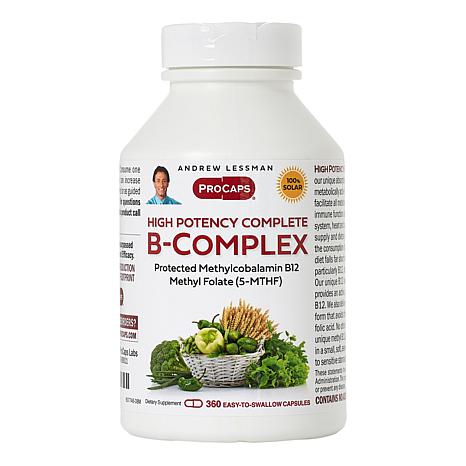 High Potency B-Complex - 360 Capsules