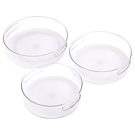 Improvements 3-piece Clear High Wall Turntables Improvements 3-piece Clear High Wall Turntables