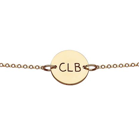 Initials Disc Bracelet 7660323 Hsn Initials Disc Bracelet