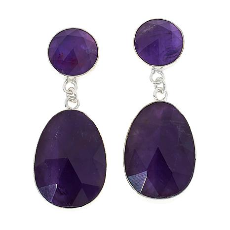 Jay King Sterling Silver Amethyst Drop Earrings - 20917250 | HSN