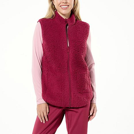 Joy CleanBoss Performance Sherpa & Scuba Reversible Vest - 21265493 | HSN