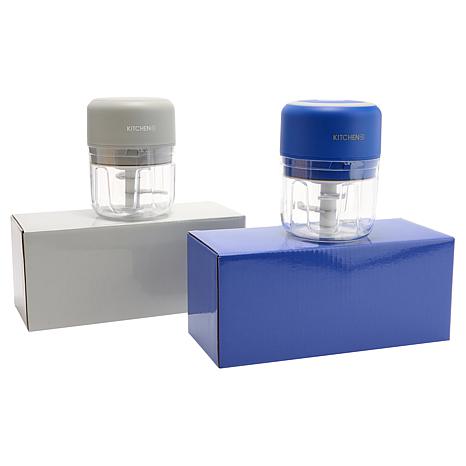 Kitchen HQ Set of 2 Chop & Store Mini Choppers with Gift Boxes | HSN
