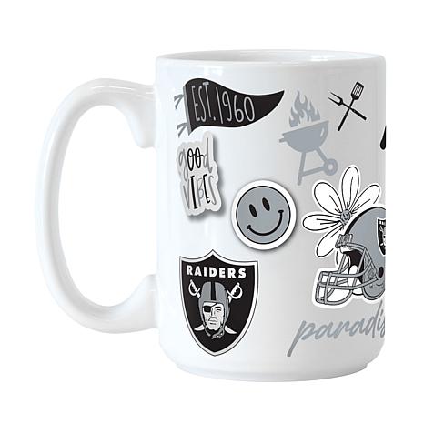 NFL Las Vegas Raiders Logo and NFL Shield Ceramic Mug