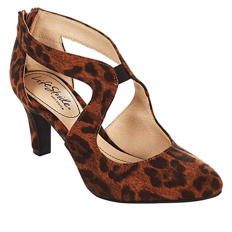 LifeStride Giovanna Perforated Micro-Suede Pump