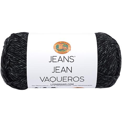 Vintage Lion Brand Yarn Wool-Ease Thick & Quick Yarn: Denim