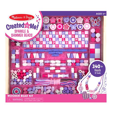 Melissa & Doug Colossal Wooden Bead Jewelry Design Kit | HSN