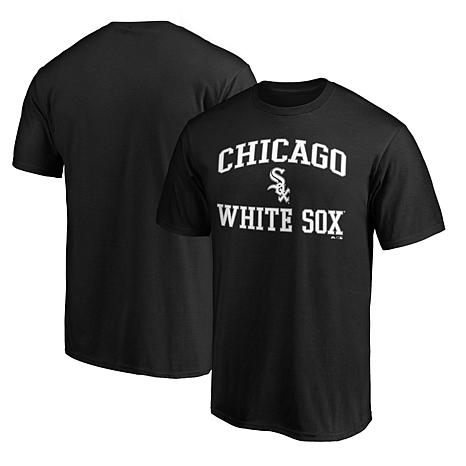 Men's Fanatics Black Chicago White Sox Heart & Soul Team Logo T-Shirt ...