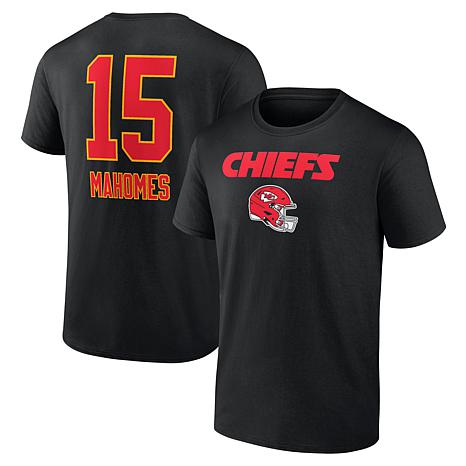 Men's Fanatics Patrick Mahomes Black Kansas City Chiefs Team Wordmark ...