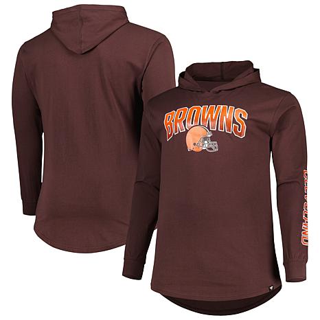 Men's Fanatics Brown Cleveland Browns Big & Tall Front Runner Pullover ...