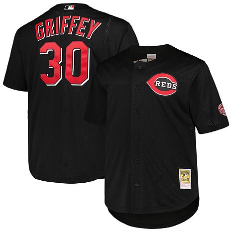 KEN GRIFFEY JR CINCINNATI REDS MITCHEL & NESS JERSEY MENS RED # 3  COPERSTOWN