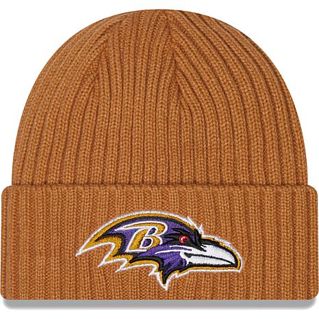 Men's New Era Brown Baltimore Ravens Core Classic Cuffed Knit Hat