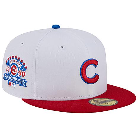 Men's New Era White/Blue Chicago Cubs Flamingo 59FIFTY Fitted Hat