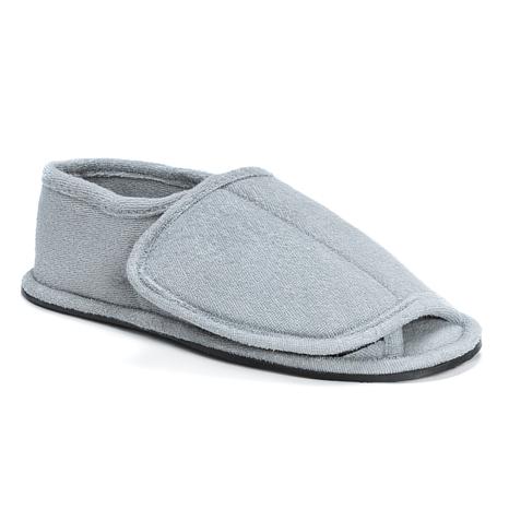 open toe velcro slippers