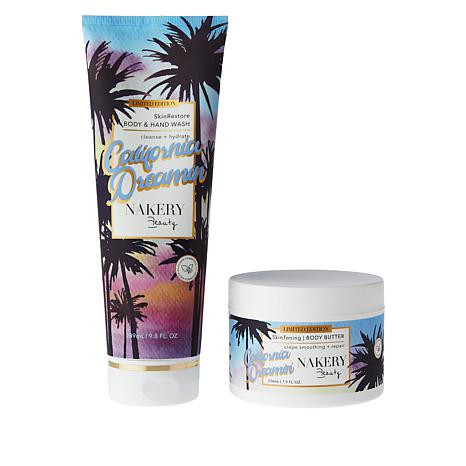 Nakery Beauty California Dreamin 2 Piece Body Smooth Set Hsn