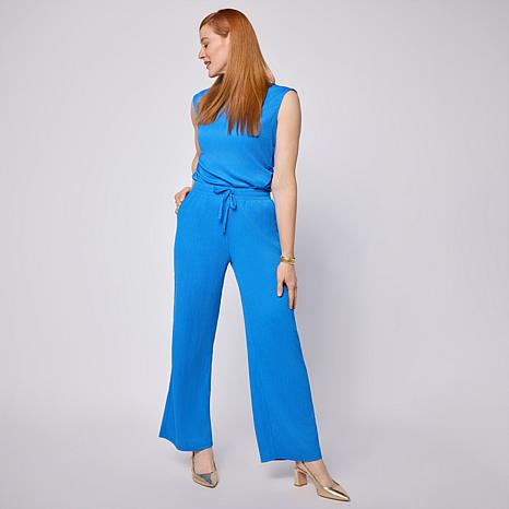 $39.95, Was $48.95, 18% Off! Nina Leonard 2-piece Sleeveless Top and Wide-Leg Pant Set dealfomo