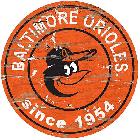 Baltimore Orioles - Team Color Logo State Cutout Sign