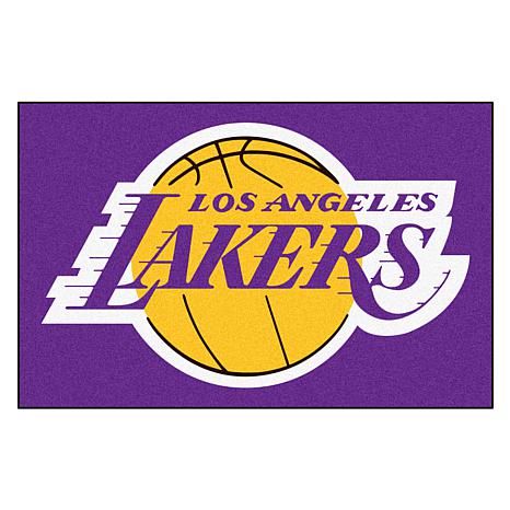 LA Lakers NBA Team Logo Mesh Black Oversized T-Shirt