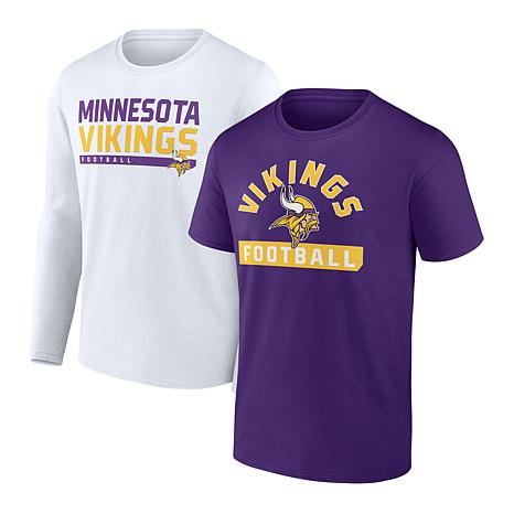 NFL Team Apparel Boys' Minnesota Vikings Fan Fave 3-In-1 T-Shirt