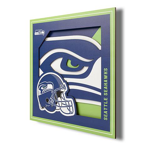 YouTheFan NFL Seattle Seahawks 3D Logo Series Wall Art - 12x12