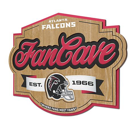 NFL Round Distressed Sign: Atlanta Falcons