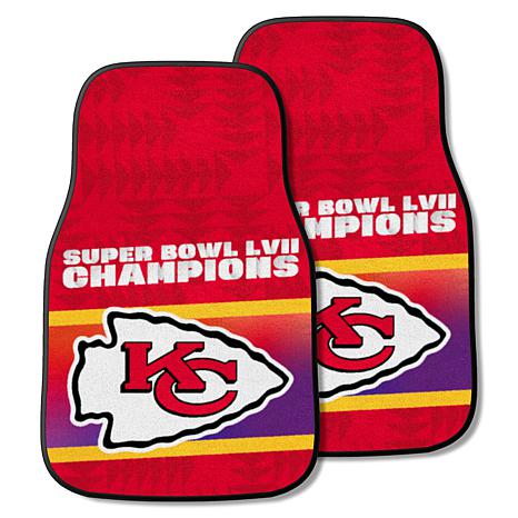Officially Licensed NFL Chiefs Super Bowl LVII 2pc Carpet Car Mat Set