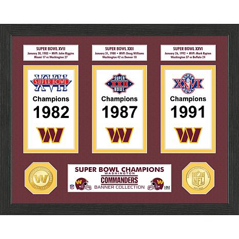 Washington Redskins 3-Time Super Bowl Champions Commemorative 3D