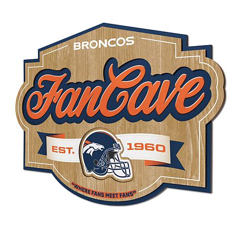 Officially Licensed NFL Denver Broncos Fan Cave Sign