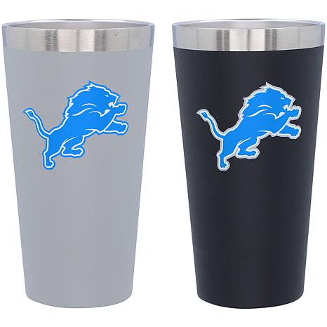 Detroit Lions 16 oz. Matte Finish Stainless Steel Pint - Sports Unlimited