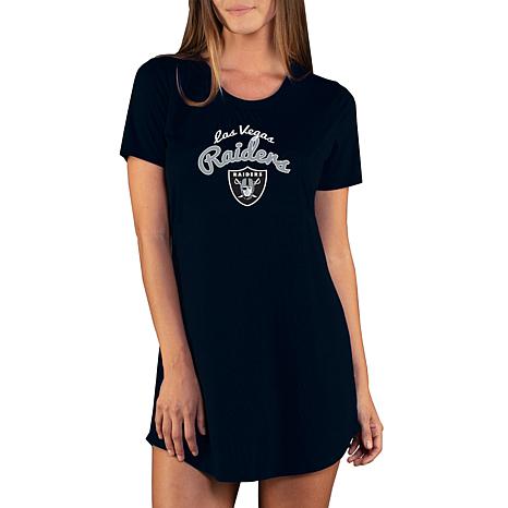 Football Fan Shop Officially Licensed NFL Las Vegas Raiders Ladies Gather Nightshirt - Black