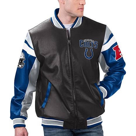 Officially Licensed NFL Men's Faux Leather Varsity Jacket by Glll ...