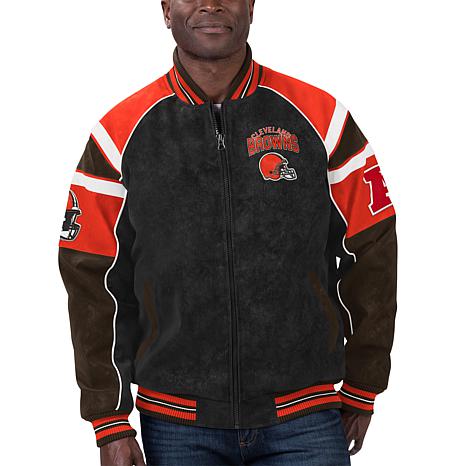 Suede varsity jacket discount mens