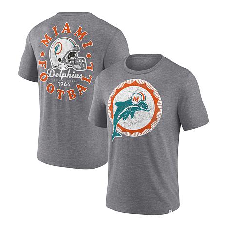 Fanatics Miami Dolphins T Shirt Mens Size Medium Gray Short Sleeves  Football NFL