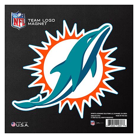 Officially Licensed NFL Miami Dolphins Large Team Logo Magnet | HSN