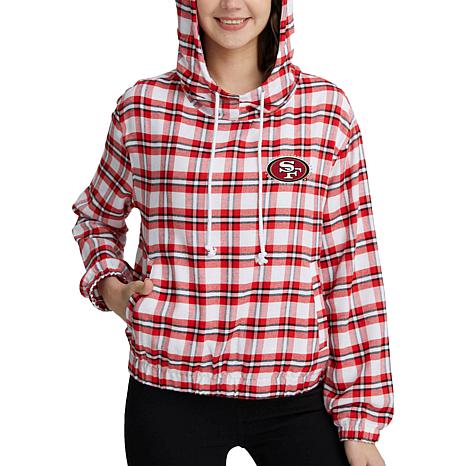 Women's NFL San Francisco 49ers Raw Edge Hoodie