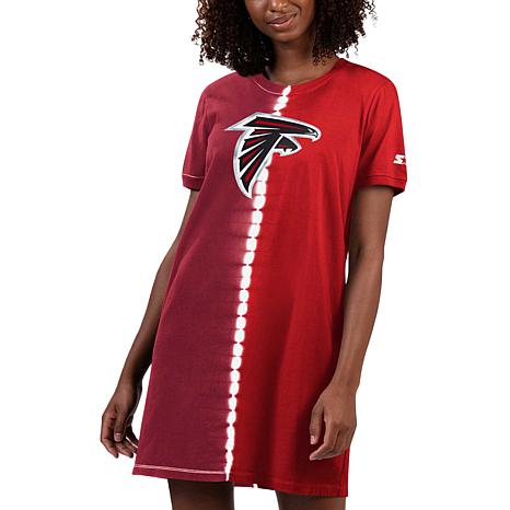 Nfl Atlanta Falcons Junior Short Sleeve Tie-dye Fashion Crop T