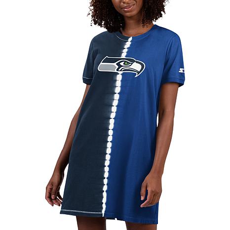 Football Fan Shop Officially Licensed NFL Starter Tie-Dye Cotton Dress - Rams - Seahawks