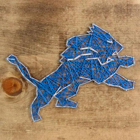 Officially Licensed NFL String Art Kit - Detroit Lions