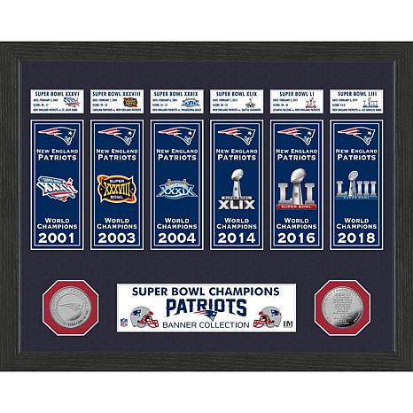 NFL New England Patriots 6-Time Super Bowl Champions Legacy Bronze Coin Photo Mint