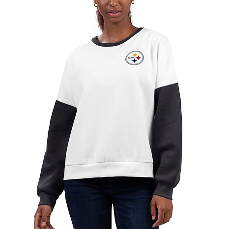 Officially Licensed NFL Women's Long Sleeve Hoodie T-shirt - Steelers