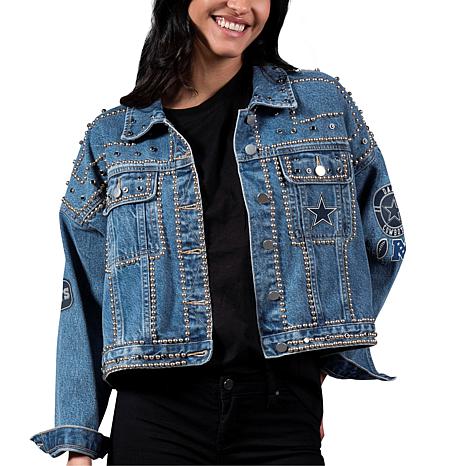 NFL Denim Jacket, Customizable, Many Sizes, Styles, Washes, and All Teams.