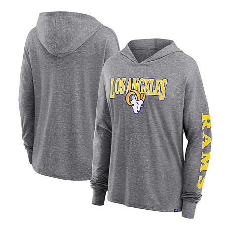 Officially Licensed NFL Women's Long Sleeve Hoodie T-shirt - Rams