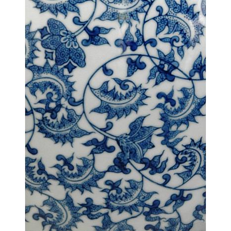 Oriental Furniture 14 Fl Blue And White Porcelain Fishbowl Oriental Furniture 14 Fl Blue And White Porcelain Fishbowl 7284083 Hsn