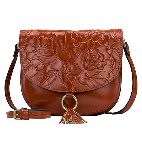 Leather crossbody bag Patricia Nash Brown in Leather - 34569480