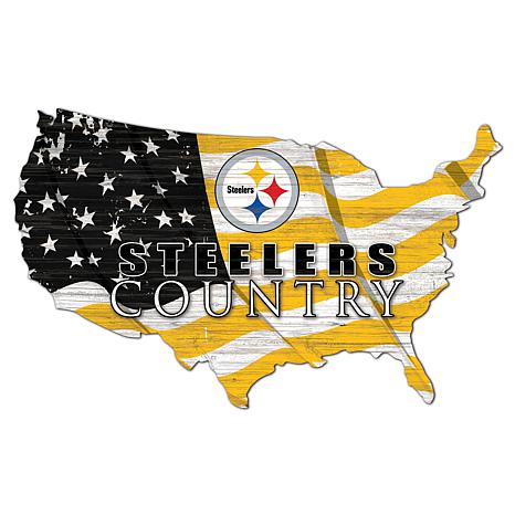 Pittsburgh Steelers Shaped Car Flag