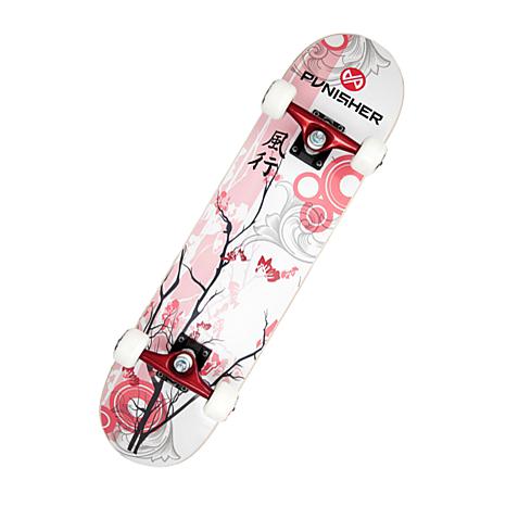 Punisher 31" Complete Skateboard - Cherry Blossom