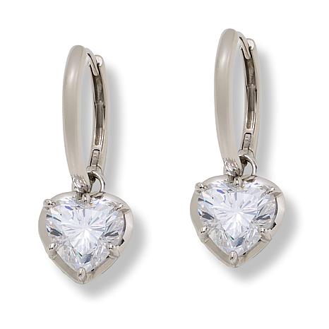 Radiance by Absolute™ 6.75ctw Heart Cut Drop Earrings