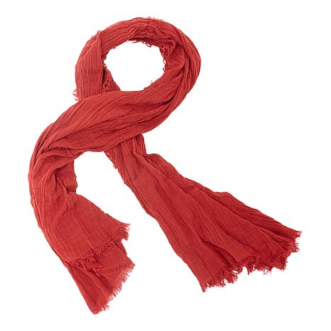 Samantha Brown To-Go Frayed Edge Convertible Scarf Blanket